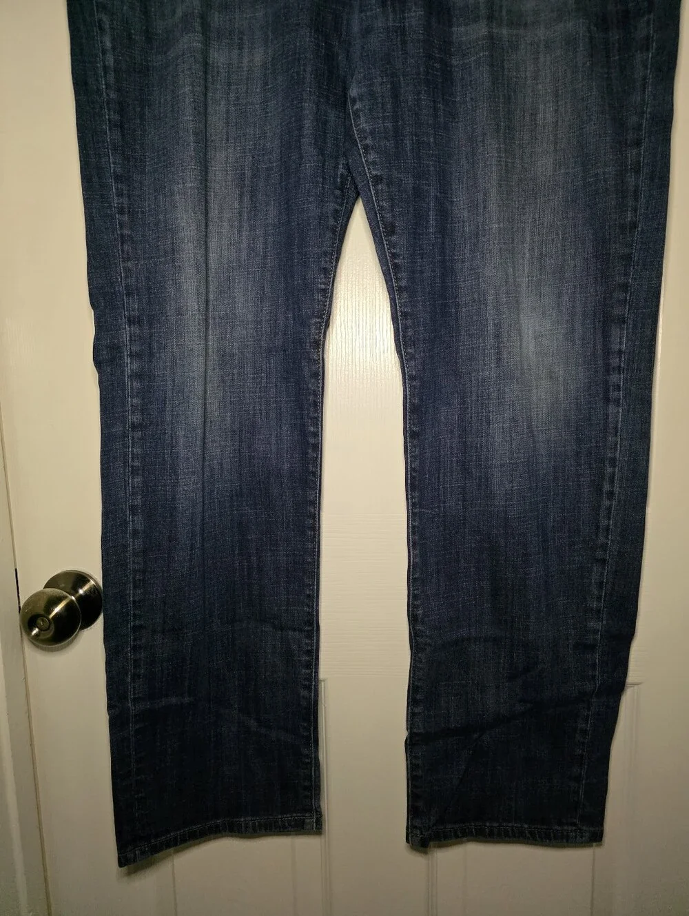 Lucky Brand 221 Original Straight Denim Dark Blue Jeans Mens Size 38 X 32